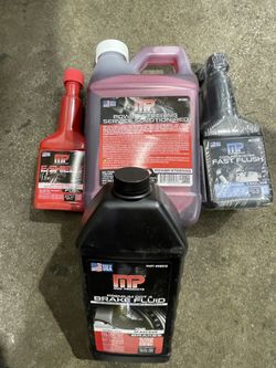 Engine coolant brake fluid power steering radiator flush