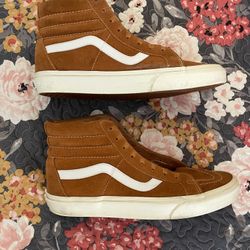 Brown Vans High Top Sneakers