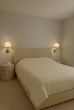 Crate&Barrel Arden Shelter Upholstered Queen Storage Bed