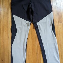 Women's Reebok 3/4 Leggings Gym Workout Pants Capri Size S Black