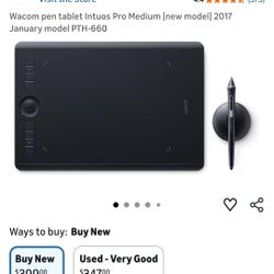 Wacom PTH660 Intuos Pro Graphic Tablet