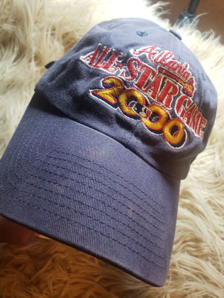 VTG/RARE Atlanta Brave All-Star 2000 Game Strapback Hat MLB Baseball Cap. Minor stain on the top please see pictures
