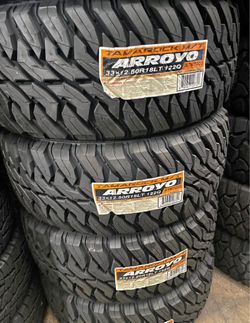 33x12.50R18LT Arroyo M/T Set Of 4 New Tires