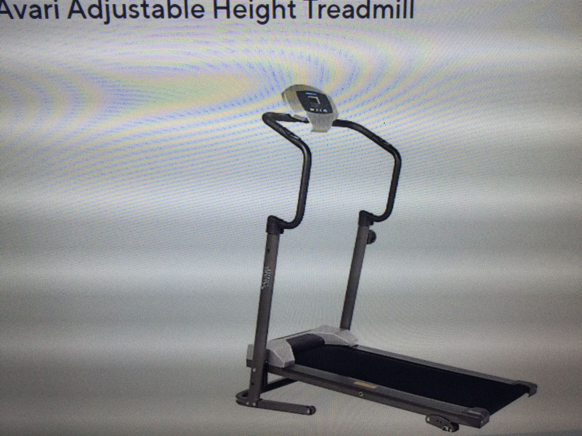 MAGNETIC, NON ELECTRIC AVARI ADJUSTABLE TREADMILL..SEE DESCRIPTION ON PICTURE…LIGHTLY USED…IN EXCELLENT CONDITION RETAILS AT 279