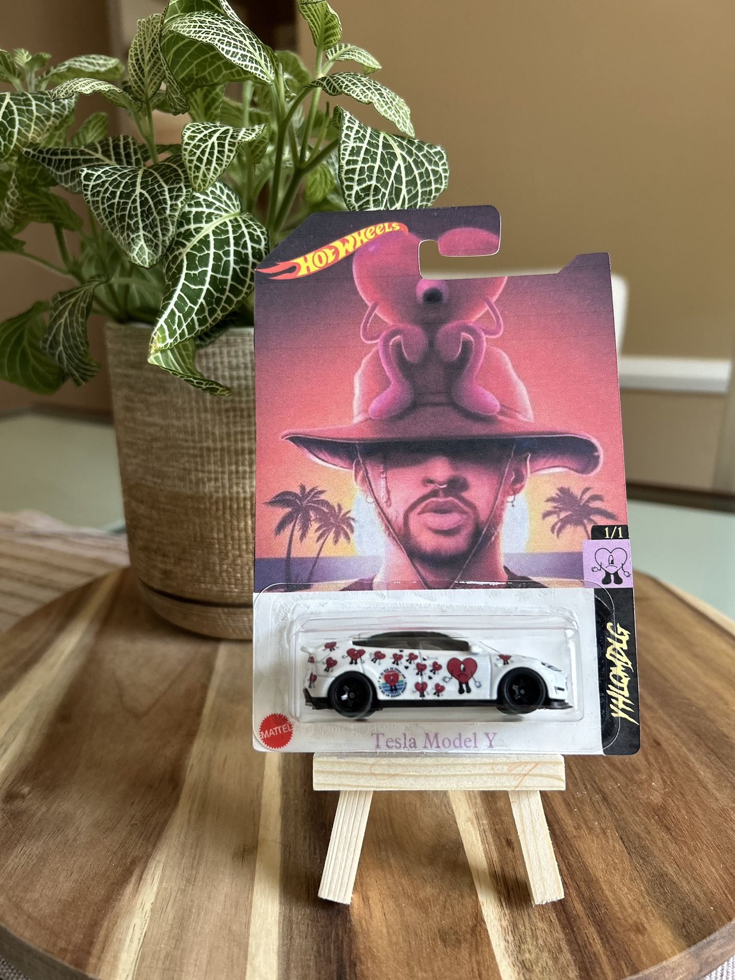 Bad Bunny Hot Wheels TESLA SUPER TREASURE HUNT CUSTOM