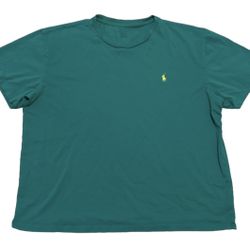 Polo Ralph Lauren T Shirt Men’s XL Green Yellow Pony Short Sleeve Casual Tee