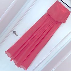 NEW long coral/pink dress - Size 4