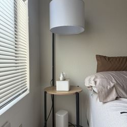 Side Table With Lamp