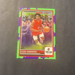 Scoot Henderson Rookie 2023-24 Haunted Halloween Green Slime #137 