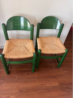 Vintage Hank Lowenstein Padova style green dining chairs