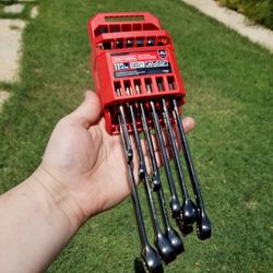 Craftsman 11pc Gunmetal Chrome metric Wrench set 