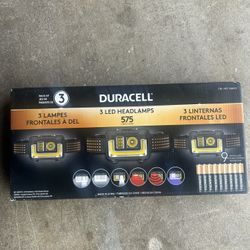 Headlamps Duracel 3pack