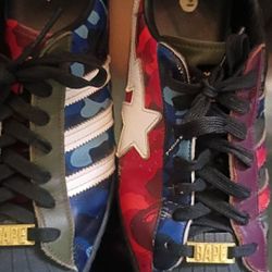 Bape X Adidas Superstar 80s Color Camo