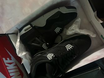 Jordan 4 Retro SE Black Canvas 9.5
