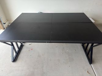 (2) Large Desks Carbon Black