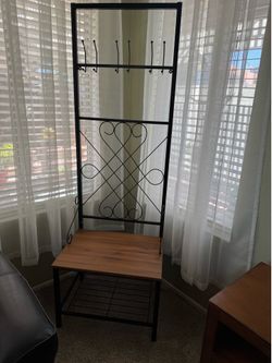 Entry way coat rack
