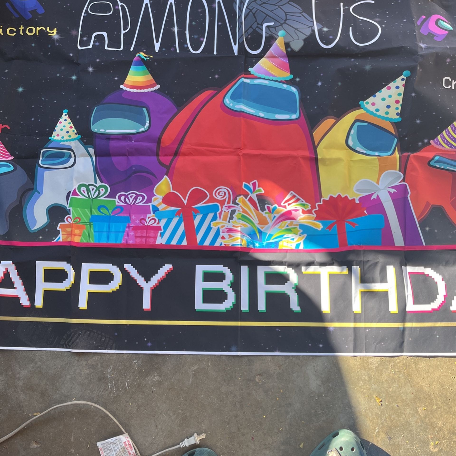 Among Us Birthday Banner
