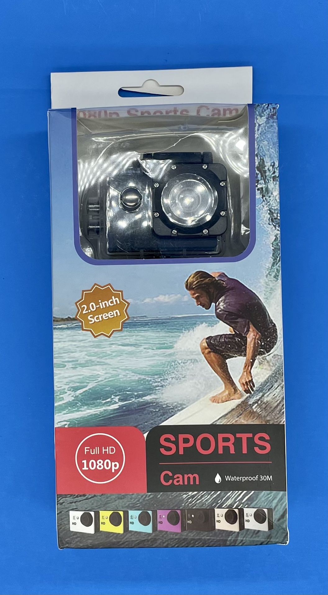Action Camera 1080P,Digital Sports Video Camcorder Recording Cam 30m Waterproof 2 Inch HD Screen with 140° Wide Angle Lens for Photography Shooting