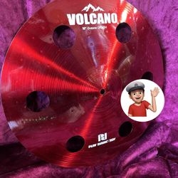 🔥 New Red O-Zone Crash Cymbal 16” Drum Set Drums