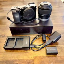 Sony Alpha a6000 Mirrorless Camera + 50mm f/1.8 Lens