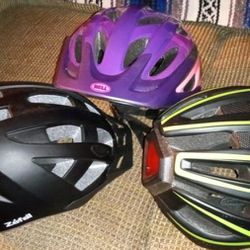 Kids Bike Helmets X 3 