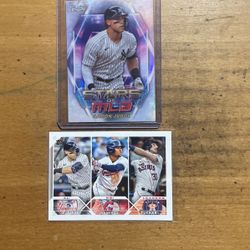 2023 TOPPS AARON JUDGE 2 CARD LOT 