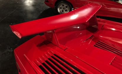 part for 1986 1987 1988 1989 Countach Med Rear Wing Complete 9pc FRP Composite No Rust Made USA parts