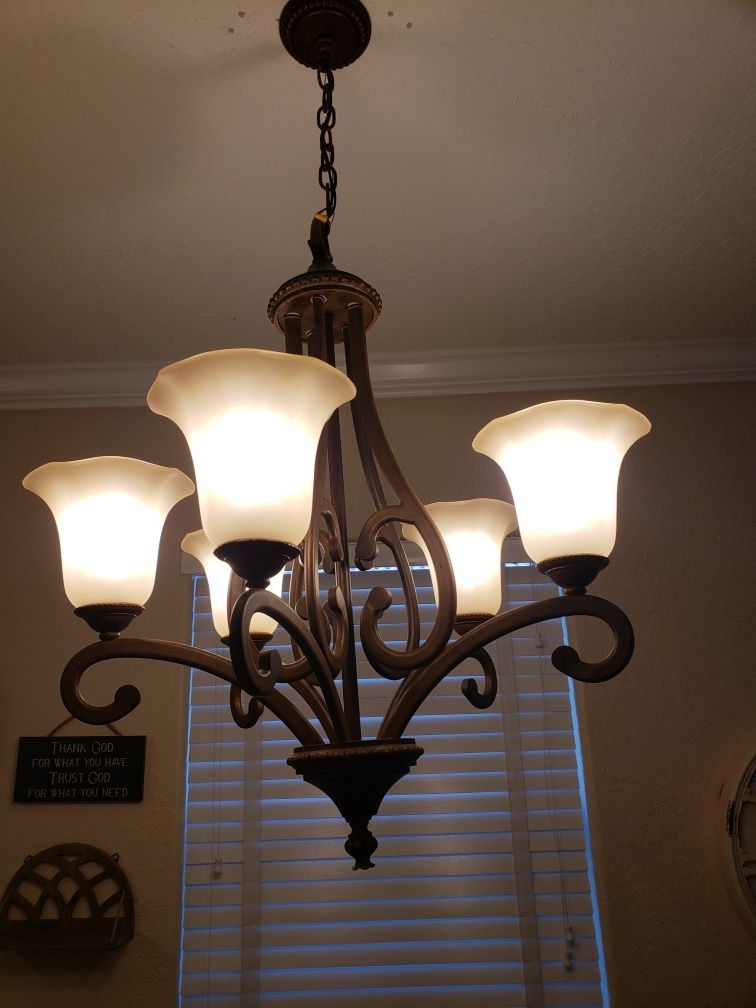 Iron chandelier