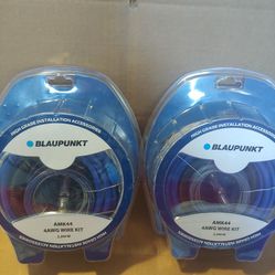 ( 2 PK) BLAUPUNKT 4  AWG CCA AMP INSTALL  WIRE KIT 2200 W