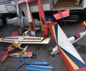 Vintage rc airplane junk lot