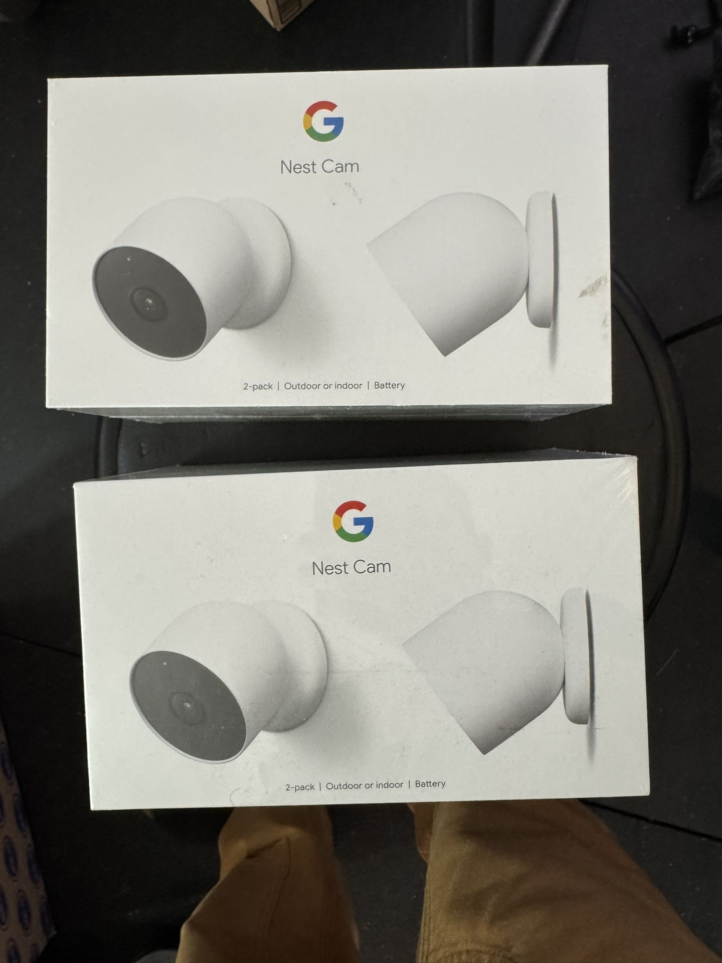 4 Brand New Google Nest Cam (2nd Gen) β Indoor/Outdoor Security Cameras
