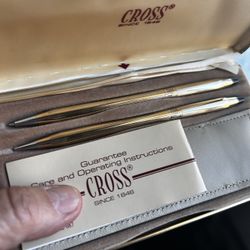PEN SET, INK AND PENCIL CROSS BRAND $15.00