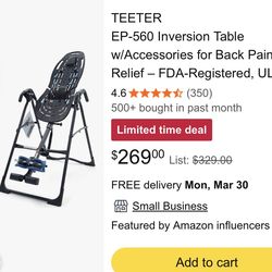 Teeter Inversion Table $75