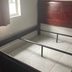 Queen Bed frame With Nightstand, And Dresser