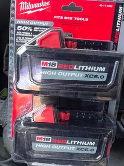Milwaukee m18 xc6.0 pack