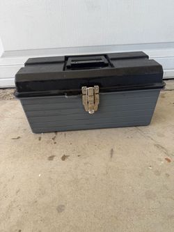 Plastic Tool Box with Metal Latch