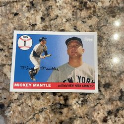 Mickey Mantle Topps Homerun Cards