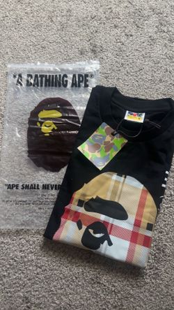 Burberry x Bape tee mens size M