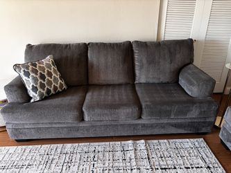 Gray 3 Seater & 2 Seater Sofa Set