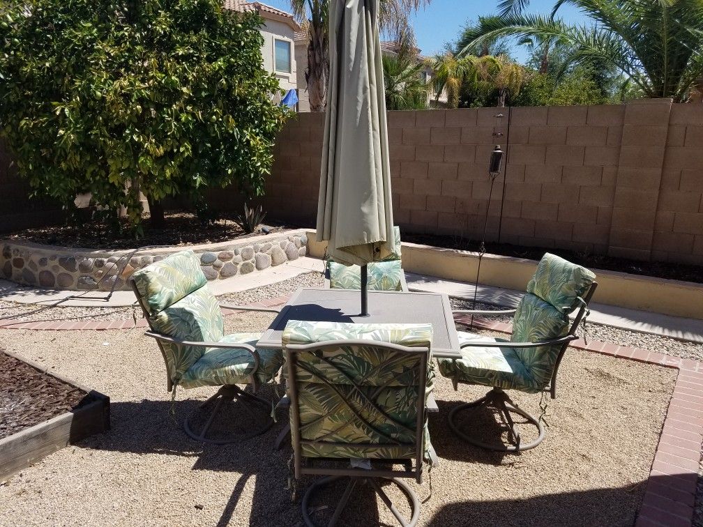 Patio Furniture with Umbrella