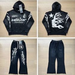 Black Hellstar Flame Set, Size XL and brand new in bag!