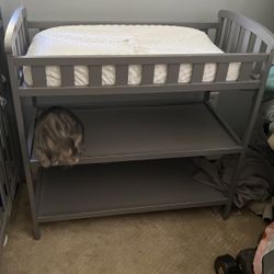 Gray Changing Table 