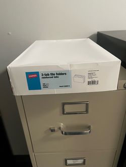 Staples 3-Tab Manila File Folders 100 Pack