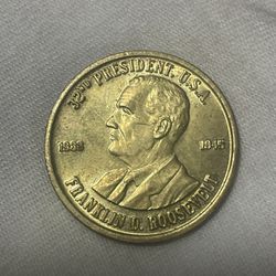 Franklin D Roosevelt, 32nd president commemorative coin