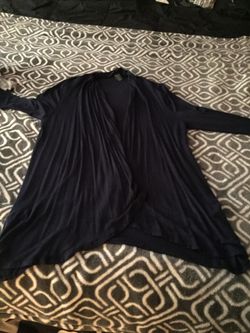 Ladies navy blue cardigan