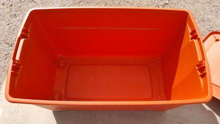 Sterilite Latching Storage Box with Lid - Orange - Shop Closet