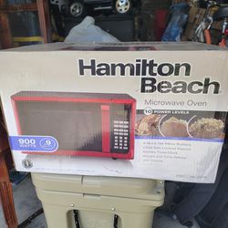 Hamilton Beach Red Microwave 