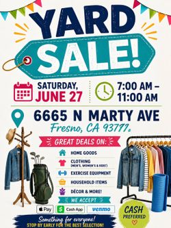 Summer Yard Sale ☀️😎