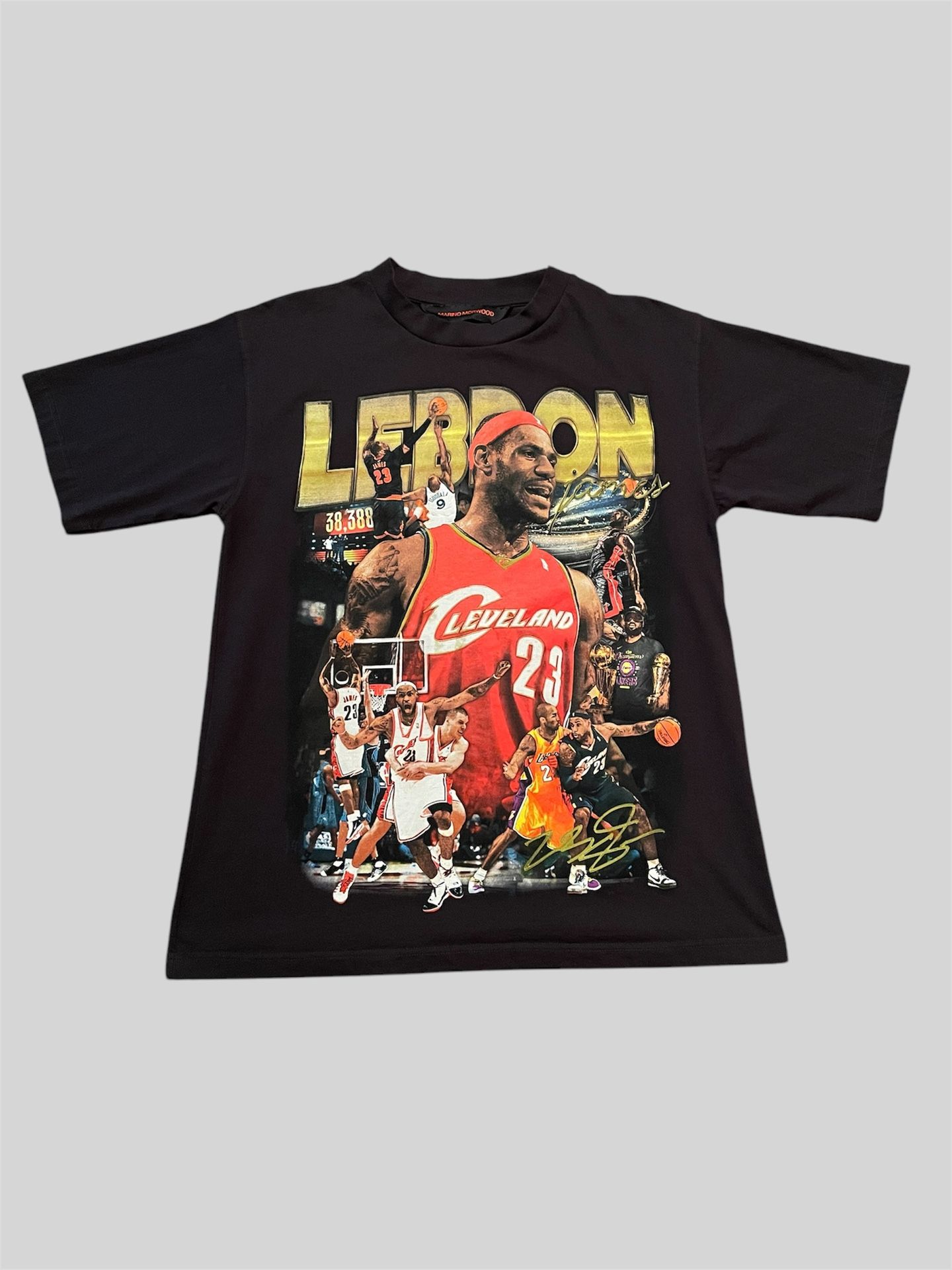 LeBron James The Chosen one Marino Morwood vintage style black t shirt Size Medium 