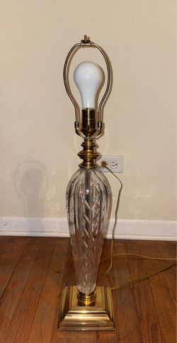 Vintage Waterford Crystal Lamp With Lamp Shade